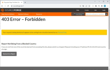 Сайт SourceForge. Скриншот Олексія Антикуза