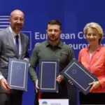 Зеленський у Брюсселі підписав безпекові угоди з ЄС, Естонією та Литвою