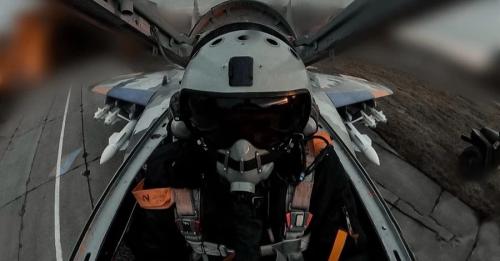 Український льотчик на МіГ-29 знищував російські дрони під час нічної атаки