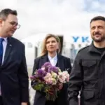 Президент Зеленський прибув у Чехію разом з дружиною – фото