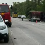 На Дніпропетровщині перекинувся автобус з пасажирами – є загиблий і постраждалі