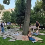 У Києві шостий день проходить акція проти закону щодо НАБУ і САП