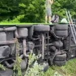 На Львівщині перекинувся рейсовий автобус Львів – Прага, є постраждалі