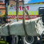 У Києві біля житлового будинку виявили бойову частину російської ракети Х-69