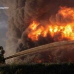 На Полтавщині продовжується ліквідація пожежі після масованого обстрілу РФ