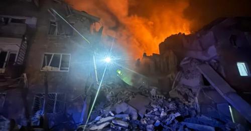 Атака на Київ: троє жертв, 24 постраждалих, зруйнована пʼятиповерхівка