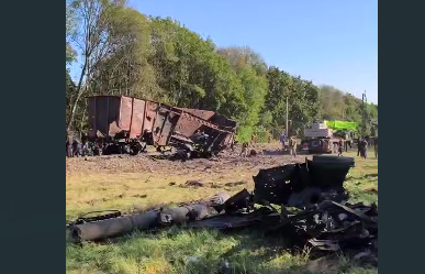 Вибух у поїзді на Київщині стався внаслідок детонації боєприпасів, – Збройні Сили України