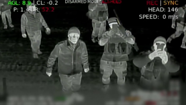 Окупанти фільмували безпілотник на мобільні, аж поки він не знищив їхній ЗРК.