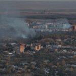 Російський FPV-дрон зняв старт операції ГУР в Покровську.