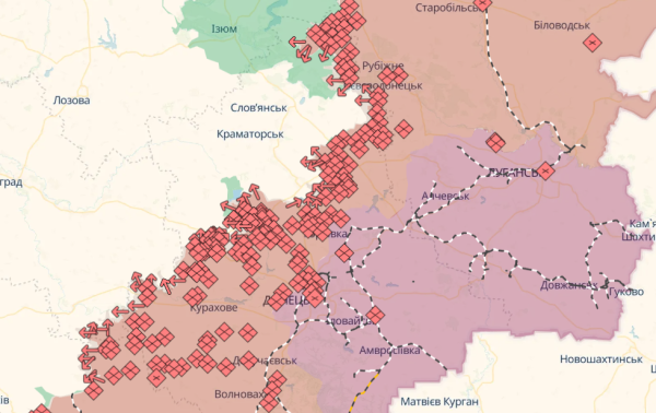 За поточного поступу РФ досягне кордонів Донеччини щонайраніше у серпні 2027 року, – ISW