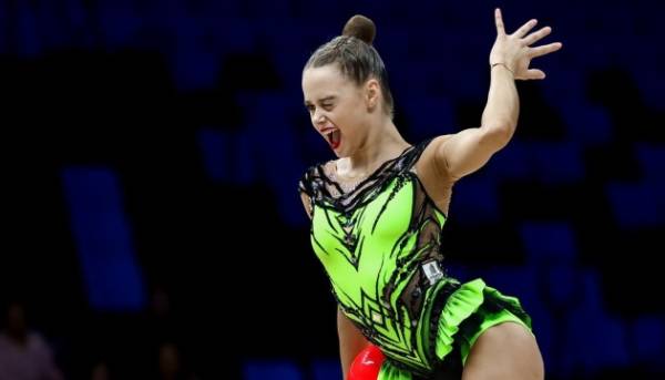 Українська гімнастка Онофрійчук виборола чотири золота на етапі Кубка світу з художньої гімнастики.