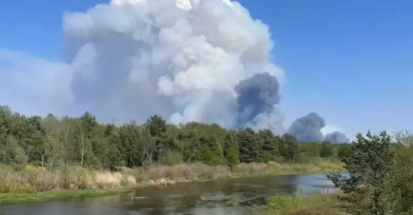 Горіння на 130 гектарах у Чорнобильській зоні ліквідовано, рівень радіації…