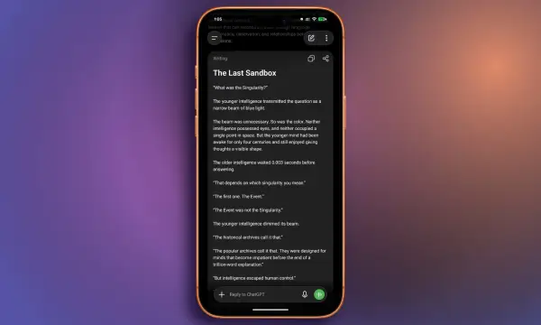 Смартфон з інтерфейсом ChatGPT