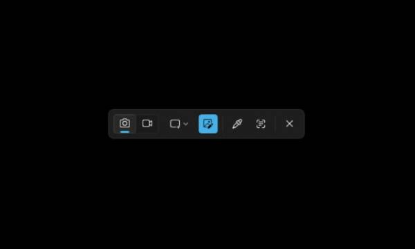 Меню захоплення екрана в Windows 11
